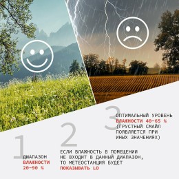 Метеостанции REXANT 70-0515 {Термогигрометр комнатно-уличный}